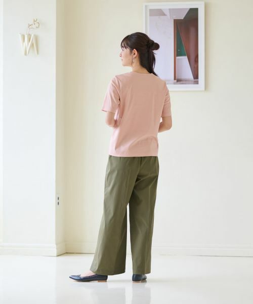 CARA O CRUZ / キャラ・オ・クルス Tシャツ | 【汗じみ防止 洗える】ロゴＴシャツ【CoC by CARA O CRUZ】 | 詳細7