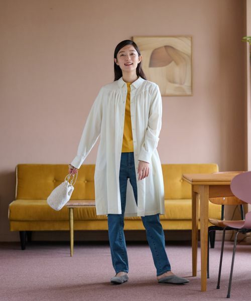 CARA O CRUZ / キャラ・オ・クルス Tシャツ | 【汗じみ防止 洗える】刺繍＆スパンコールの胸ポケットＴシャツ【CoC by CARA O CRUZ】 | 詳細3