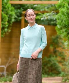 CARA O CRUZ / キャラ・オ・クルス ニット・セーター | 洗える衿付きニット【CoC by CARA O CRUZ】