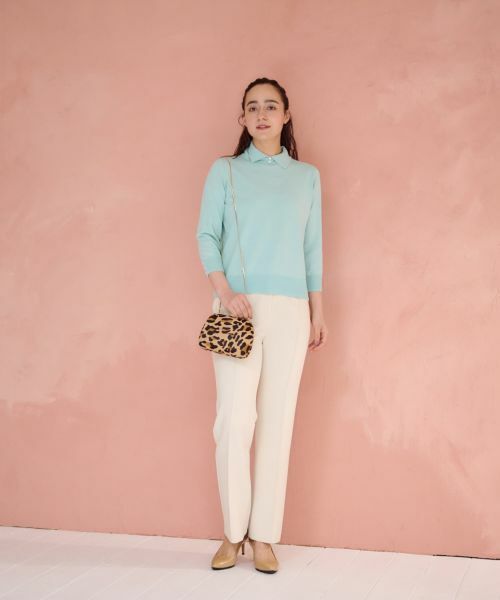 CARA O CRUZ / キャラ・オ・クルス ニット・セーター | 洗える衿付きニット【CoC by CARA O CRUZ】 | 詳細12