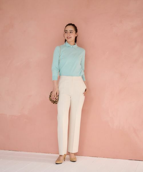 CARA O CRUZ / キャラ・オ・クルス ニット・セーター | 洗える衿付きニット【CoC by CARA O CRUZ】 | 詳細15