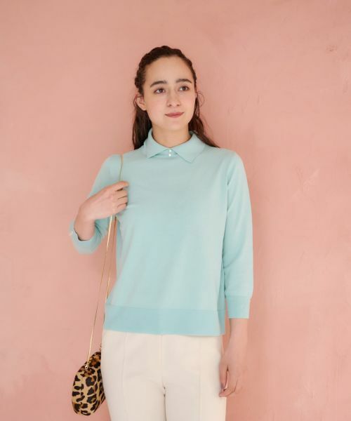 CARA O CRUZ / キャラ・オ・クルス ニット・セーター | 洗える衿付きニット【CoC by CARA O CRUZ】 | 詳細9