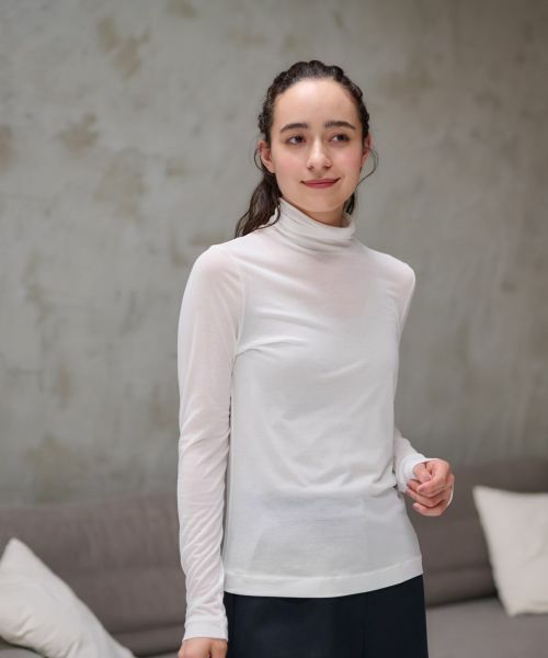 CARA O CRUZ / キャラ・オ・クルス カットソー | 洗えるタートルネックメッシュカットソー【CoC by CARA O CRUZ】 | 詳細16