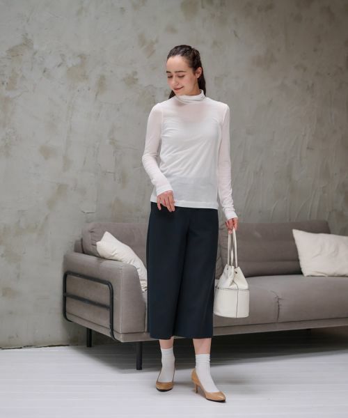 CARA O CRUZ / キャラ・オ・クルス カットソー | 洗えるタートルネックメッシュカットソー【CoC by CARA O CRUZ】 | 詳細18