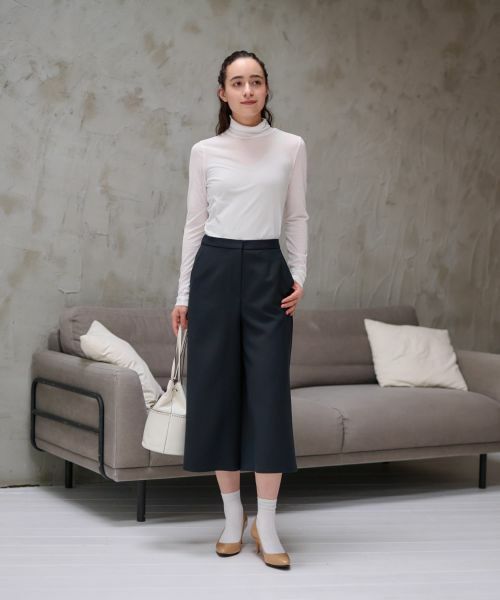 CARA O CRUZ / キャラ・オ・クルス カットソー | 洗えるタートルネックメッシュカットソー【CoC by CARA O CRUZ】 | 詳細20