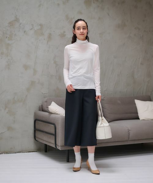 CARA O CRUZ / キャラ・オ・クルス カットソー | 洗えるタートルネックメッシュカットソー【CoC by CARA O CRUZ】 | 詳細22