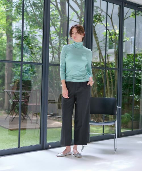 CARA O CRUZ / キャラ・オ・クルス カットソー | 洗えるタートルネックメッシュカットソー【CoC by CARA O CRUZ】 | 詳細29