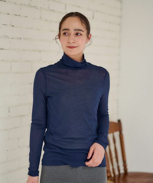 CARA O CRUZ / キャラ・オ・クルス カットソー | 洗えるタートルネックメッシュカットソー【CoC by CARA O CRUZ】 | 詳細7