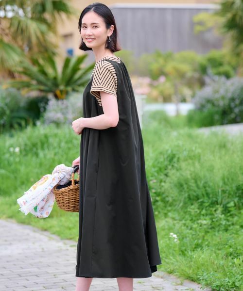 CARA O CRUZ / キャラ・オ・クルス ロング・マキシ丈ワンピース | 【撥水 洗える】ジャンパースカート【CoC by CARA O CRUZ】 | 詳細14