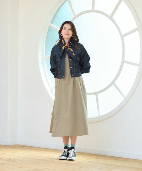 CARA O CRUZ / キャラ・オ・クルス ロング・マキシ丈ワンピース | 【撥水 洗える】ジャンパースカート【CoC by CARA O CRUZ】 | 詳細23