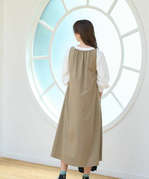 CARA O CRUZ / キャラ・オ・クルス ロング・マキシ丈ワンピース | 【撥水 洗える】ジャンパースカート【CoC by CARA O CRUZ】 | 詳細8