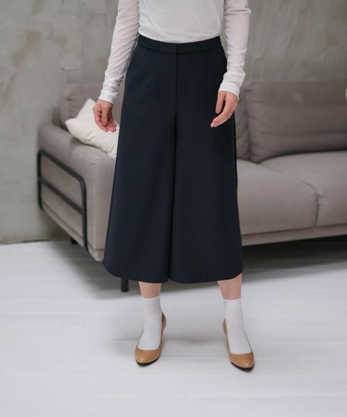 CARA O CRUZ / キャラ・オ・クルス その他パンツ | 洗える ワイドクロップドパンツ【CoC by CARA O CRUZ】 | 詳細1