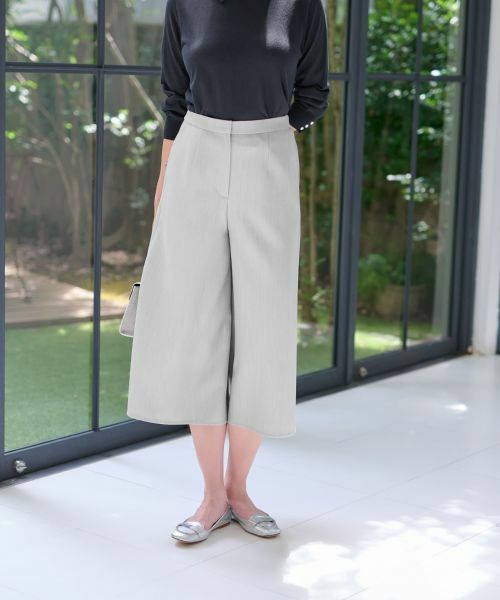 CARA O CRUZ / キャラ・オ・クルス その他パンツ | 洗える ワイドクロップドパンツ【CoC by CARA O CRUZ】 | 詳細11