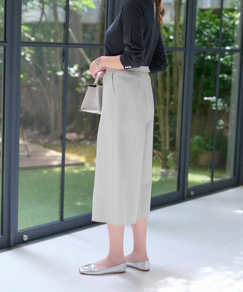 CARA O CRUZ / キャラ・オ・クルス その他パンツ | 洗える ワイドクロップドパンツ【CoC by CARA O CRUZ】 | 詳細12