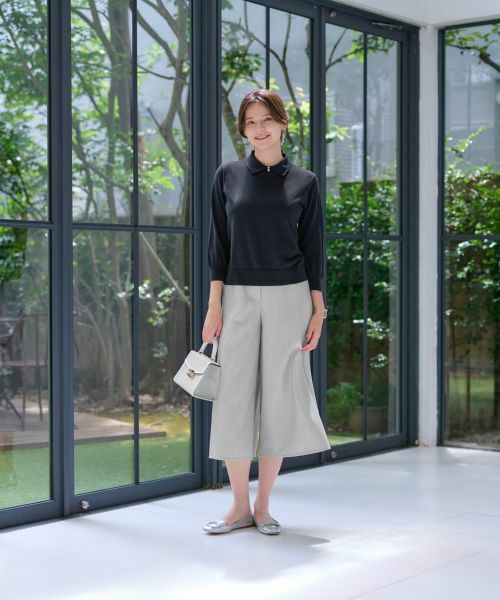 CARA O CRUZ / キャラ・オ・クルス その他パンツ | 洗える ワイドクロップドパンツ【CoC by CARA O CRUZ】 | 詳細14