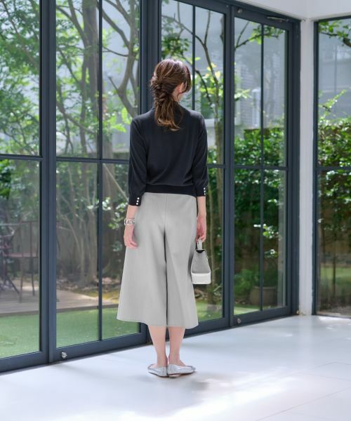 CARA O CRUZ / キャラ・オ・クルス その他パンツ | 洗える ワイドクロップドパンツ【CoC by CARA O CRUZ】 | 詳細19