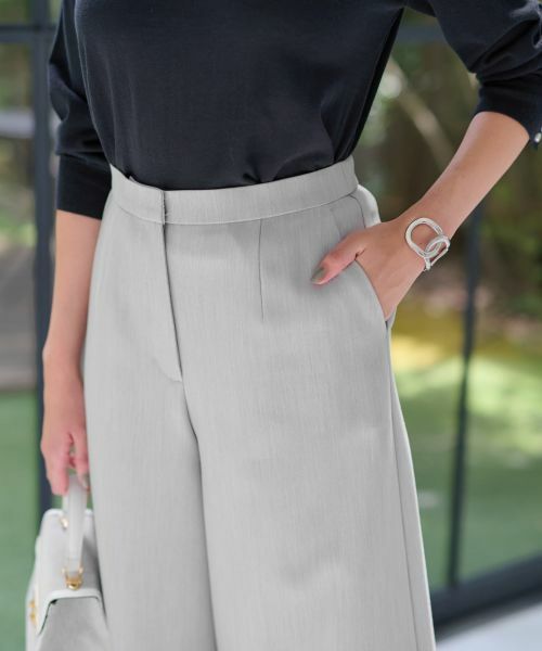 CARA O CRUZ / キャラ・オ・クルス その他パンツ | 洗える ワイドクロップドパンツ【CoC by CARA O CRUZ】 | 詳細20