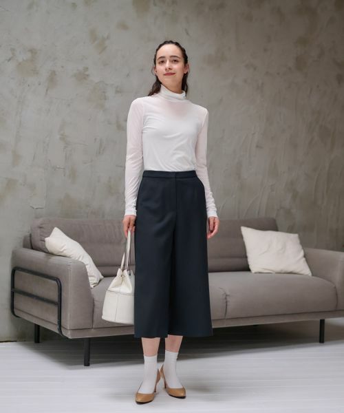 CARA O CRUZ / キャラ・オ・クルス その他パンツ | 洗える ワイドクロップドパンツ【CoC by CARA O CRUZ】 | 詳細8