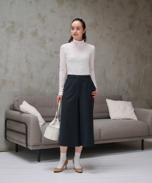 CARA O CRUZ / キャラ・オ・クルス その他パンツ | 洗える ワイドクロップドパンツ【CoC by CARA O CRUZ】 | 詳細9