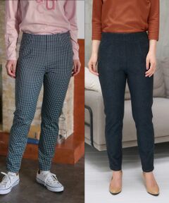 CARA O CRUZ / キャラ・オ・クルス その他パンツ | リバーシブルの洗えるミニチェックパンツ