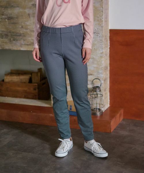 CARA O CRUZ / キャラ・オ・クルス その他パンツ | リバーシブルの洗えるミニチェックパンツ | 詳細1