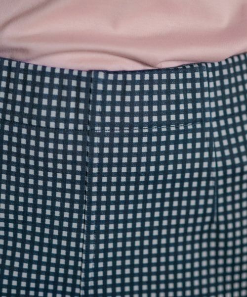 CARA O CRUZ / キャラ・オ・クルス その他パンツ | リバーシブルの洗えるミニチェックパンツ | 詳細27