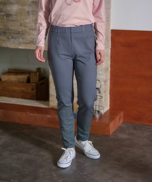 CARA O CRUZ / キャラ・オ・クルス その他パンツ | リバーシブルの洗えるミニチェックパンツ | 詳細3