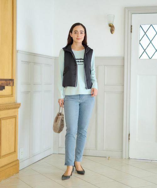 CARA O CRUZ / キャラ・オ・クルス デニムパンツ | 洗える のびのびスリムデニム【産地ナブル】 | 詳細4