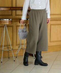 CARA O CRUZ / キャラ・オ・クルス レギンス・スパッツ | 【あったか】洗えるイージーワイドクロップドパンツ