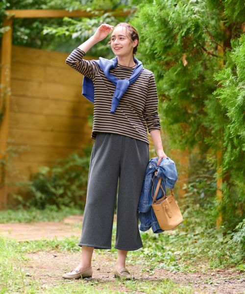 CARA O CRUZ / キャラ・オ・クルス レギンス・スパッツ | 【あったか】洗えるイージーワイドクロップドパンツ | 詳細13