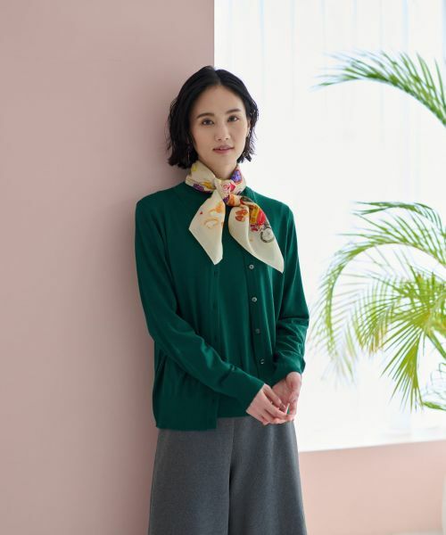 CARA O CRUZ / キャラ・オ・クルス 【質感のいい】カーディガン【ZEGNA BARUFFA】【セットアップ】 質感のいい】カーディガン【ZEGNA BARUFFA】【セットアップ