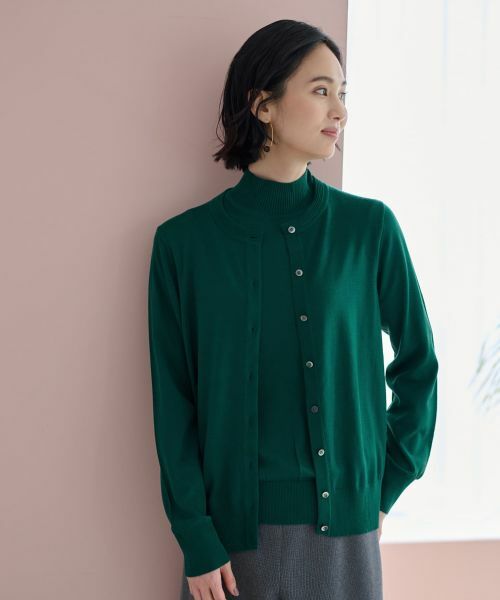 CARA O CRUZ / キャラ・オ・クルス カーディガン・ボレロ | 【質感のいい】カーディガン【ZEGNA BARUFFA】【セットアップ】 | 詳細27