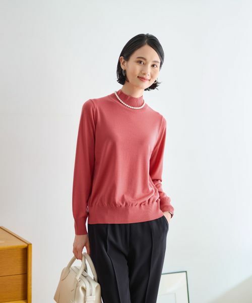 CARA O CRUZ / キャラ・オ・クルス ニット・セーター | 【質感のいい】ハイネックニット【ZEGNA BARUFFA】【セットアップ】 | 詳細1