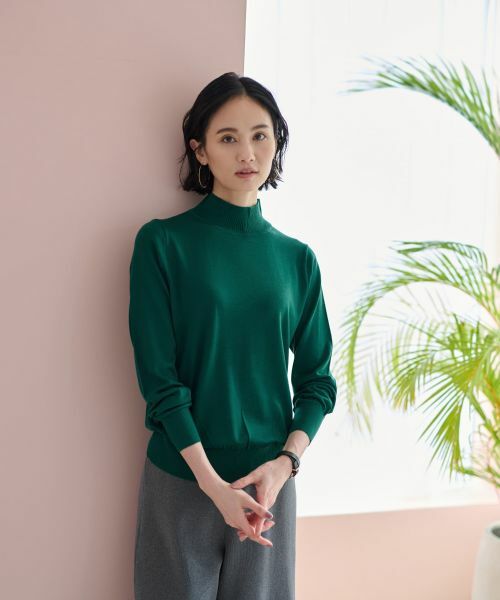 CARA O CRUZ / キャラ・オ・クルス ニット・セーター | 【質感のいい】ハイネックニット【ZEGNA BARUFFA】【セットアップ】 | 詳細14