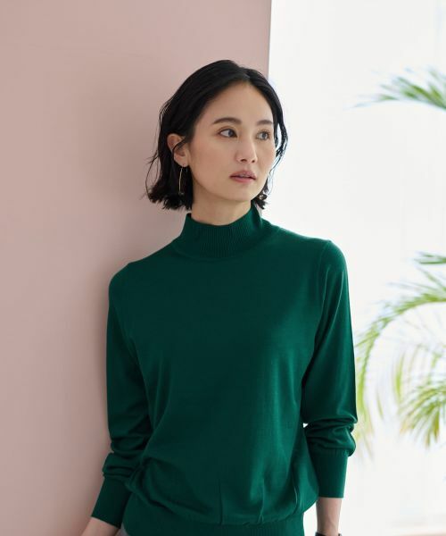 CARA O CRUZ / キャラ・オ・クルス ニット・セーター | 【質感のいい】ハイネックニット【ZEGNA BARUFFA】【セットアップ】 | 詳細15