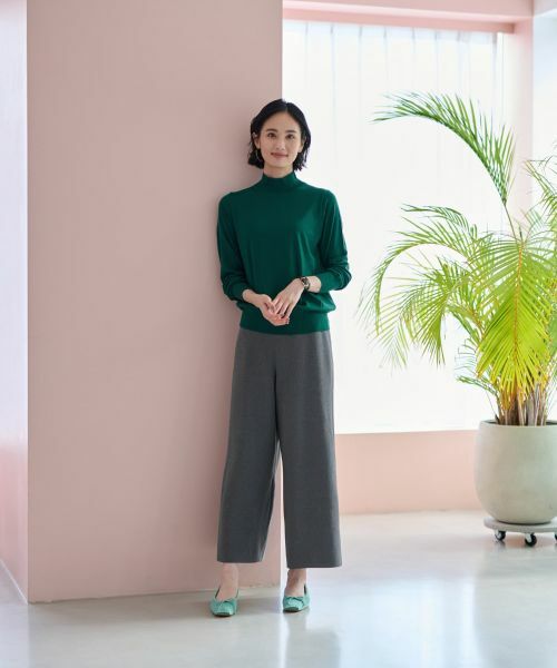 CARA O CRUZ / キャラ・オ・クルス ニット・セーター | 【質感のいい】ハイネックニット【ZEGNA BARUFFA】【セットアップ】 | 詳細18