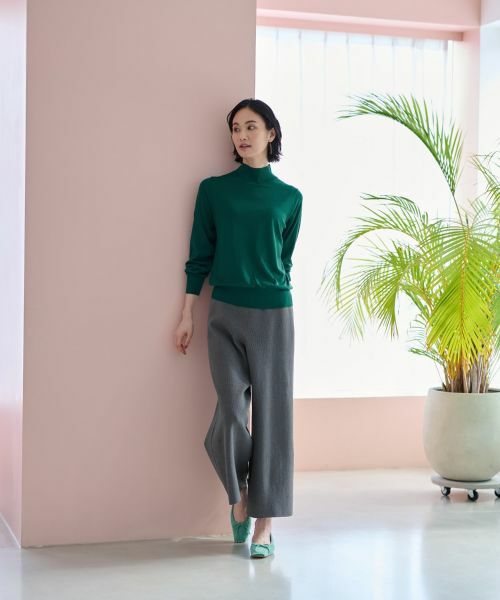 CARA O CRUZ / キャラ・オ・クルス ニット・セーター | 【質感のいい】ハイネックニット【ZEGNA BARUFFA】【セットアップ】 | 詳細19