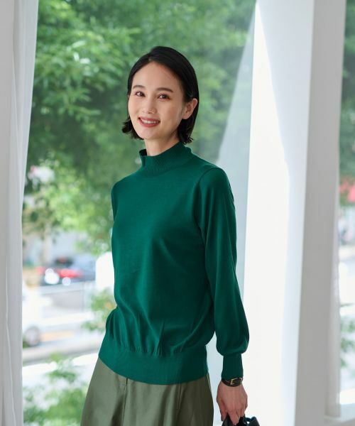 CARA O CRUZ / キャラ・オ・クルス ニット・セーター | 【質感のいい】ハイネックニット【ZEGNA BARUFFA】【セットアップ】 | 詳細2