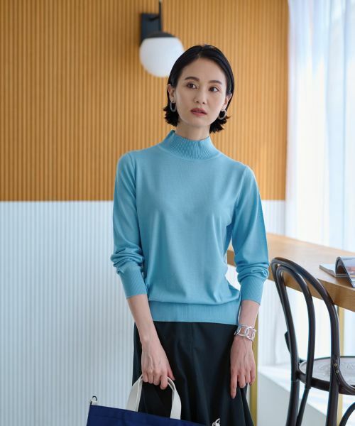 CARA O CRUZ / キャラ・オ・クルス ニット・セーター | 【質感のいい】ハイネックニット【ZEGNA BARUFFA】【セットアップ】 | 詳細21