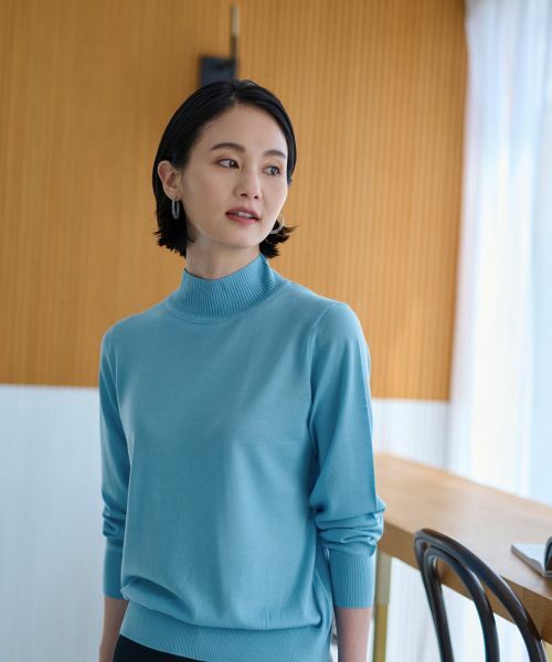 CARA O CRUZ / キャラ・オ・クルス ニット・セーター | 【質感のいい】ハイネックニット【ZEGNA BARUFFA】【セットアップ】 | 詳細22