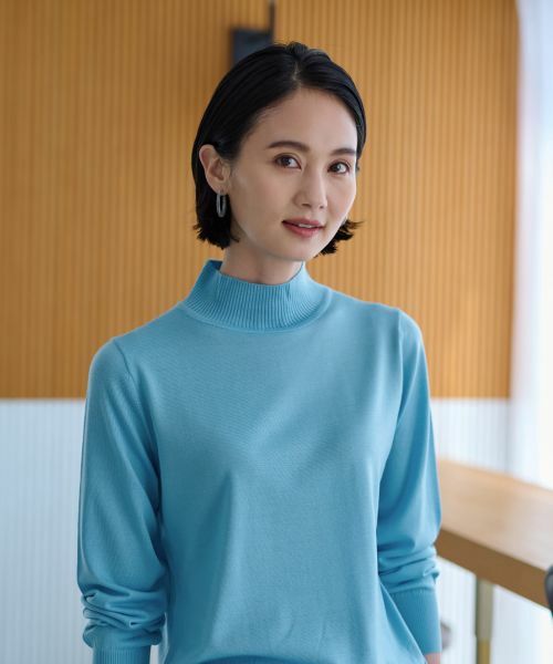 CARA O CRUZ / キャラ・オ・クルス ニット・セーター | 【質感のいい】ハイネックニット【ZEGNA BARUFFA】【セットアップ】 | 詳細23