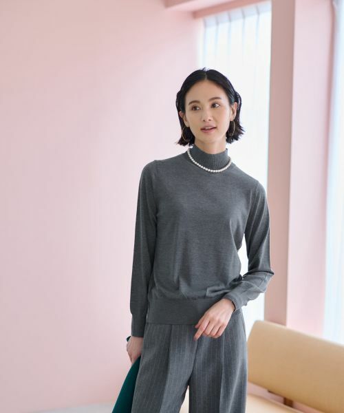 CARA O CRUZ / キャラ・オ・クルス ニット・セーター | 【質感のいい】ハイネックニット【ZEGNA BARUFFA】【セットアップ】 | 詳細27