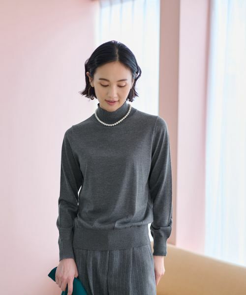 CARA O CRUZ / キャラ・オ・クルス ニット・セーター | 【質感のいい】ハイネックニット【ZEGNA BARUFFA】【セットアップ】 | 詳細28