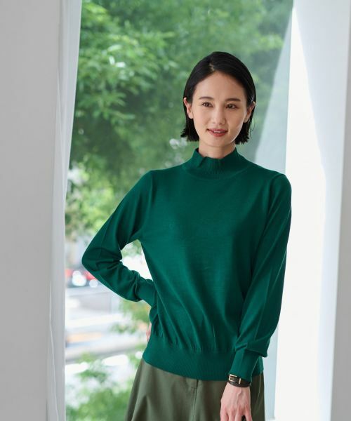 CARA O CRUZ / キャラ・オ・クルス ニット・セーター | 【質感のいい】ハイネックニット【ZEGNA BARUFFA】【セットアップ】 | 詳細4