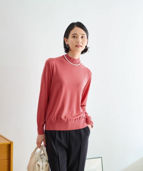 CARA O CRUZ / キャラ・オ・クルス ニット・セーター | 【質感のいい】ハイネックニット【ZEGNA BARUFFA】【セットアップ】 | 詳細8