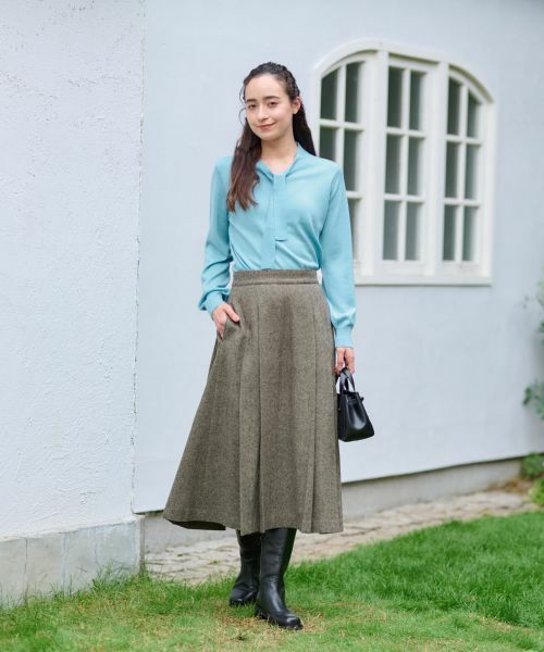 CARA O CRUZ / キャラ・オ・クルス ニット・セーター | 洗える ボウタイニット【ZEGNA BARUFFA】 | 詳細14