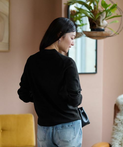 CARA O CRUZ / キャラ・オ・クルス ニット・セーター | 洗える ボウタイニット【ZEGNA BARUFFA】 | 詳細24