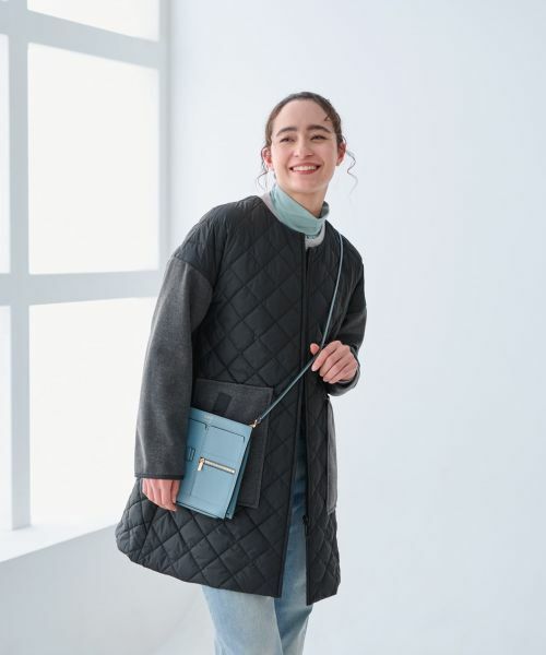 CARA O CRUZ / キャラ・オ・クルス その他アウター | 【防寒】異素材MIXキルティングコート【あったか】 | 詳細15