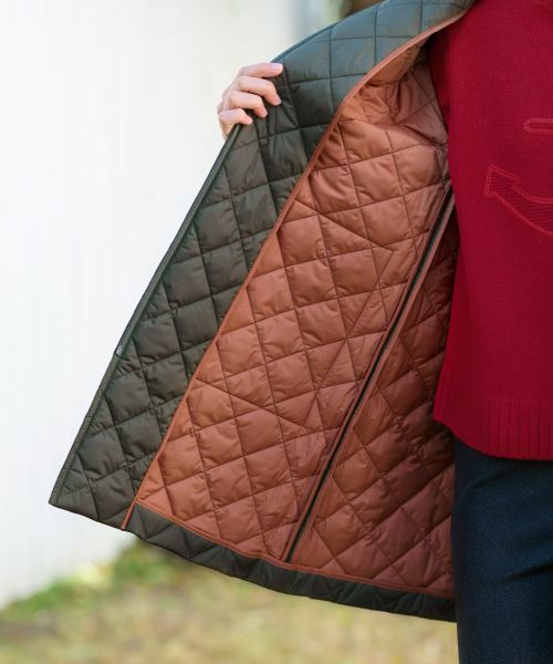 CARA O CRUZ / キャラ・オ・クルス その他アウター | 【防寒】異素材MIXキルティングコート【あったか】 | 詳細24