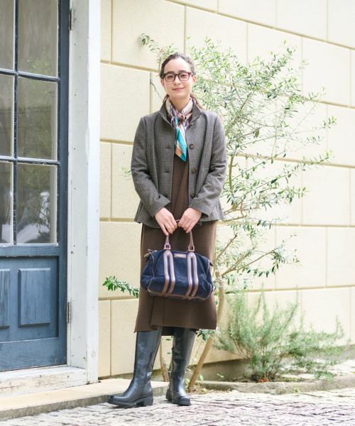 CARA O CRUZ / キャラ・オ・クルス テーラードジャケット | チェックのスタンドカラージャケット【MANTECO】【RECYCLE WOOL】 | 詳細28